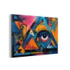 Graffiti - Kleuren - Oog - Kunst aluminium wit klein -3d