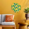 Ananas - Geel - Groen - Tropisch Wandcirkel Organisch Forex 3mm klein 629 -sfeer4
