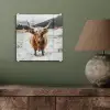 Schotse Hooglander - Landschap - Sneeuw - Bergen - Winter plexiglas 5mm klein -sfeer3