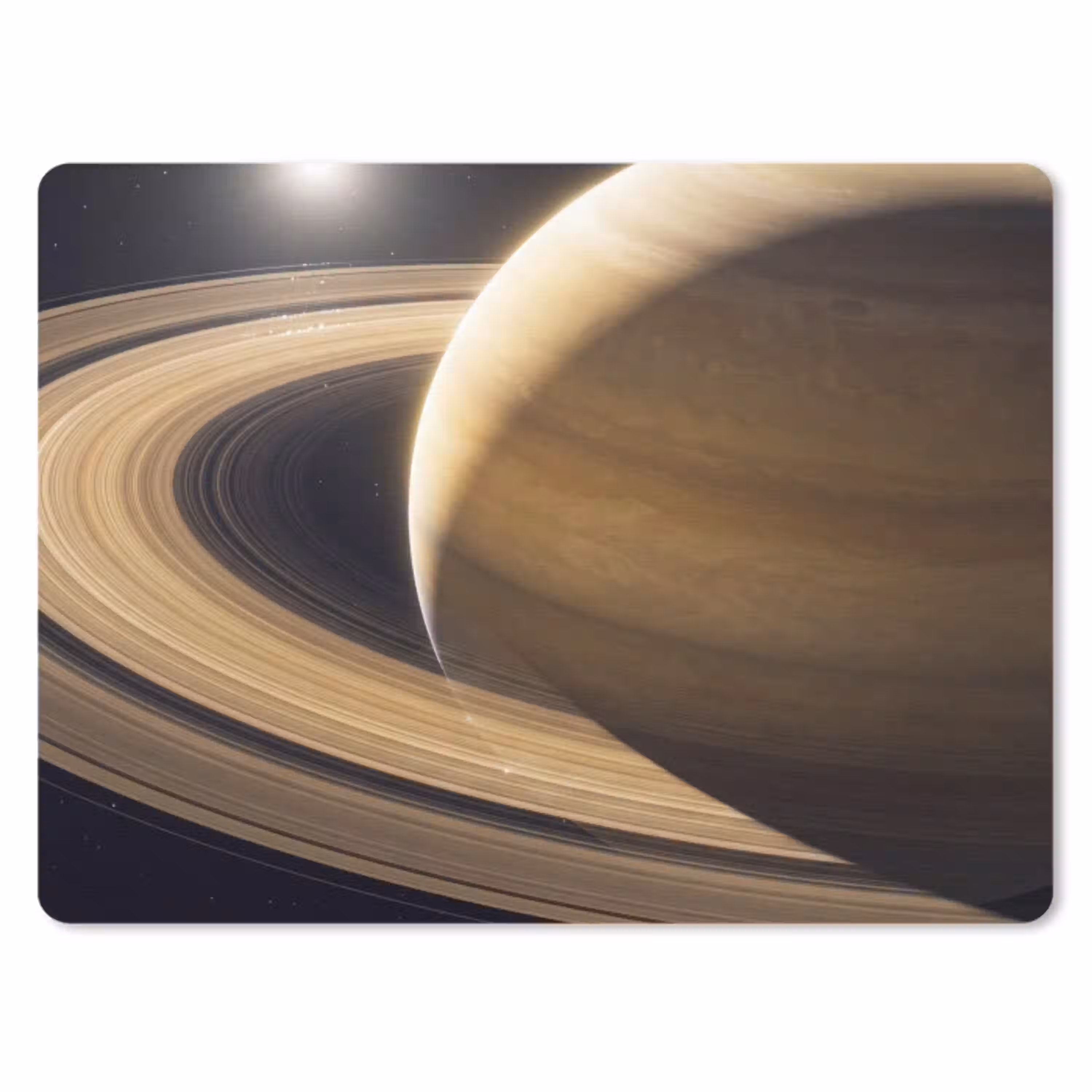 Planeet - Ringen - Ruimte muismat rubber klein -3d