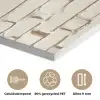 Bakstenen - Muur - Licht - Wit PET vilt middel -closeup_NL