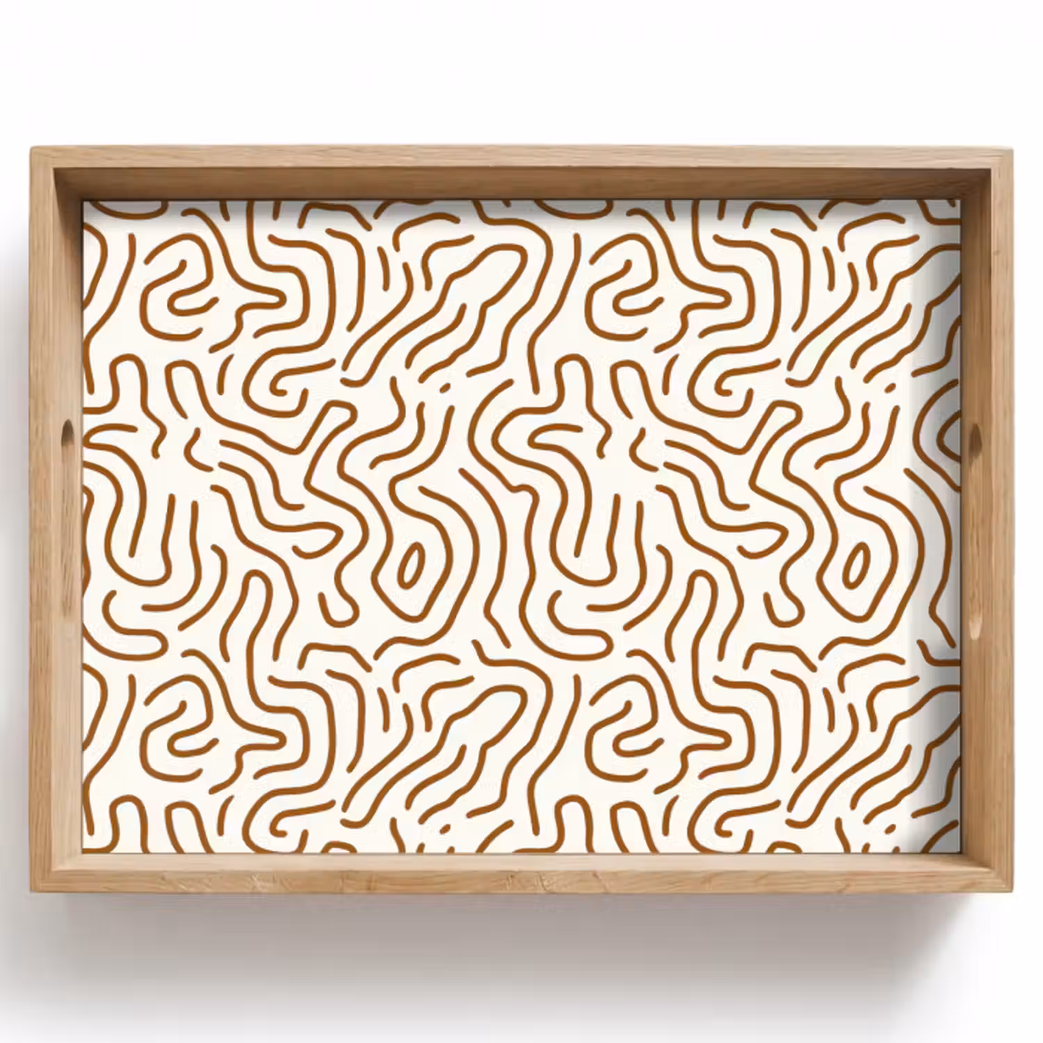 Tablett - Minimalistisch - Muster - Terrakotta