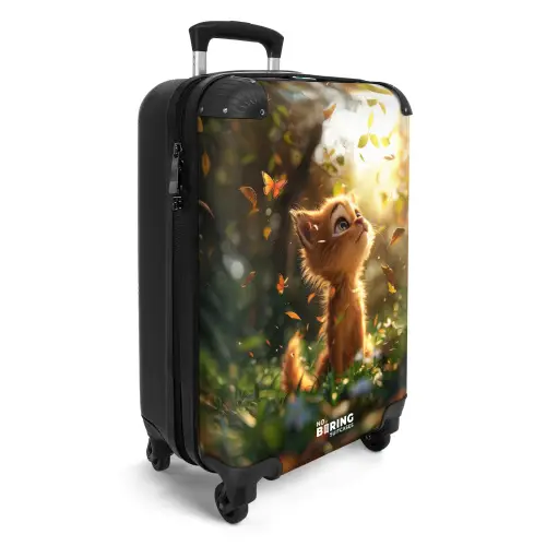 Hendrik herfstkatje Koffer - NBS - Handbagage middel -productfoto_3d