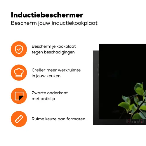 Parkiet - Tak - Bladeren - Geel Inductie beschermer vinyl 3mm klein -zzzzzzz-td-ups