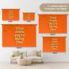 Oranje - Slow down you're doing fine - Retro Wandkleed katoen klein -tsfeer8_DE