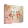 Vogels - Kleurrijk - Tak PET vilt klein -3d