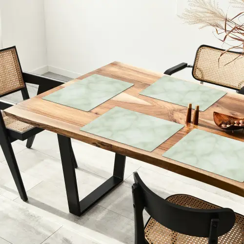 Groen - Marmer - Aders Placemat vinyl groot 368 -zzsfeer4_Kitchenyeah-website