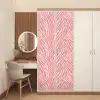 Zebra - Print - Roze deurposter klein 289 -sfeer3