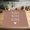 Spreuken - Wijnen wijnen wijnen - Quotes Inductie beschermer vinyl 3mm middel -sfeer5