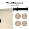 Theepot - Kleurrijk - Bloemen Wandkleed katoen klein -sfeer2