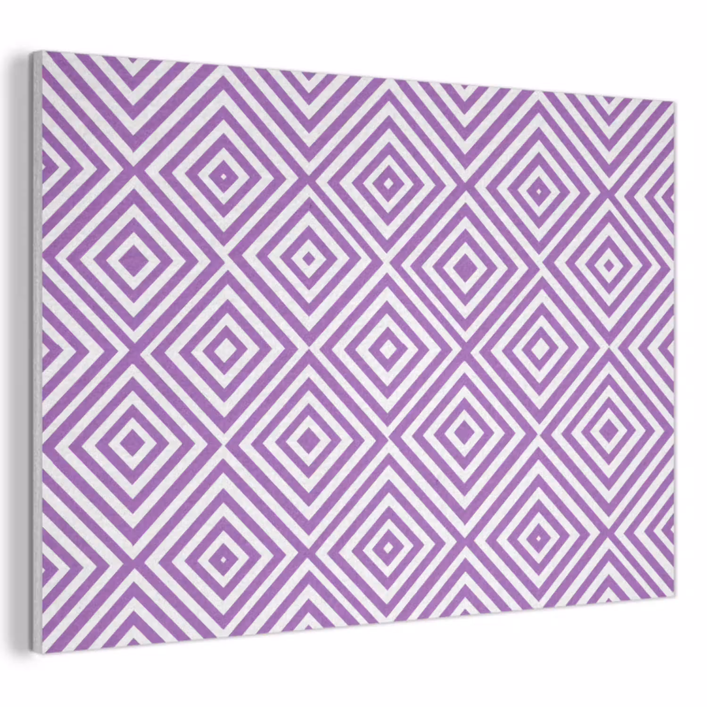 Paars - Geometrisch - Ruiten - Concentrisch - Patroon PET vilt klein 837 -3d