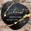 Goud zwart marmer - Sierlijk Naambord Organisch middel -sfeer10