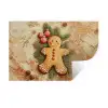 Kerstmis - Koekje - Poppetje - Speculaas Muursticker klein -3d
