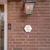 Lichtgrijs marmer - Klassiek Naambord Hexagon klein -sfeer7-hexagon-XS