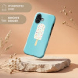 Ijsje - Stokje - Sprinkles - Lichtblauw Toughcase MagSafe Apple iPhone 17 klein -USP_RandenV_DE