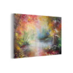Landschap - Olieverf - Kleurrijk - Natuur plexiglas 5mm klein -z3d