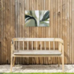 Natuur - Abstract - Groen - Penseelstreken Tuinposter op houten frame 2 cm dik klein -sfeer4