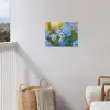 Bloemetjes - Blauw - Vergeet mij nietjes tuinposter los doek klein -sfeer8