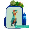 Cartoon - Dino - Oranje - Stekels Kinderrugzak - Blauw middel -inhoud_DE