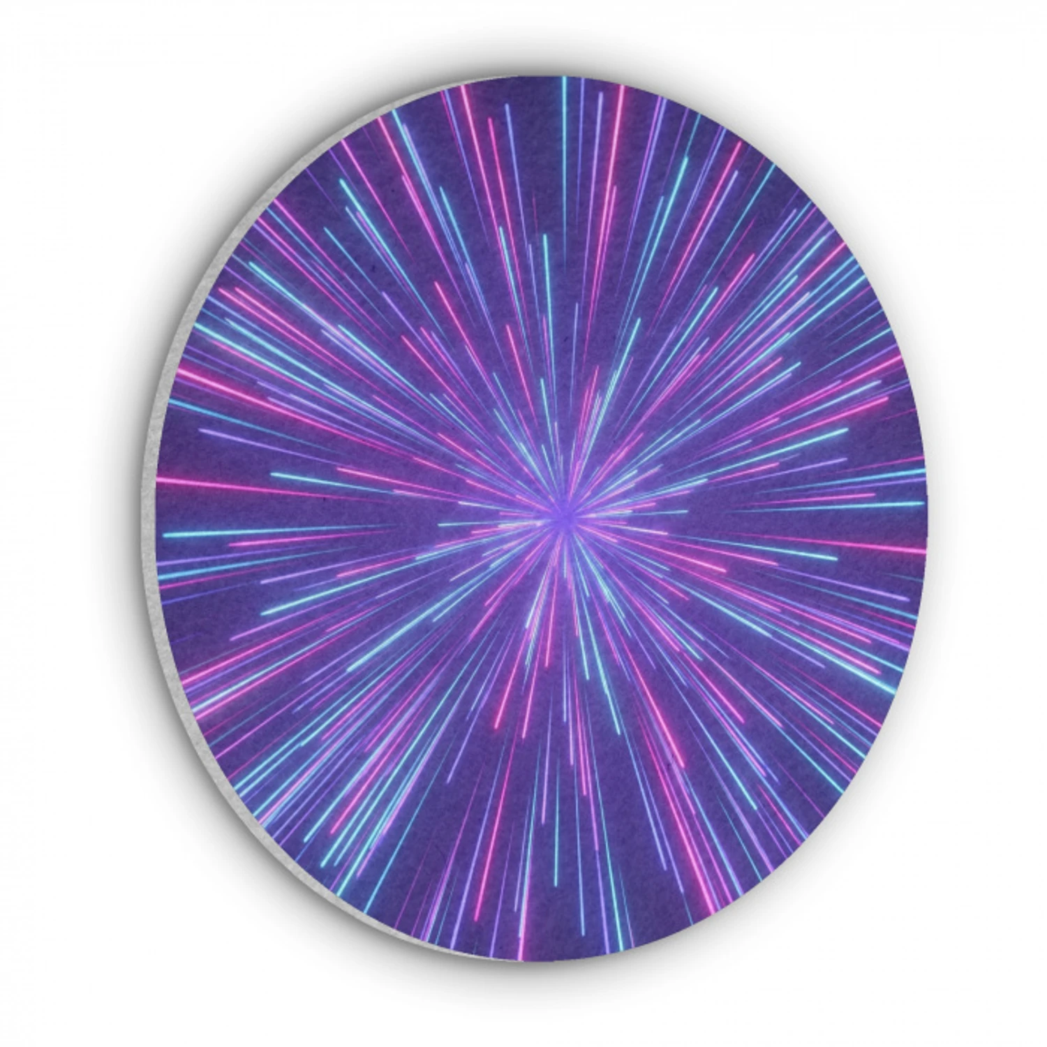 Dynamisch - Ruimte - Kleurrijk Akoestische PET Vilt - Rond klein -3d