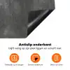 Donkergrijs - Ruw - Beton Inductie beschermer vinyl 3mm klein 276 -zzzzzzz-td-onderkant