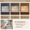 Bloesems - Wit - Boot - Minimalistisch Light Box met kabel (Tafellamp) klein -USP_lichtkleurNL