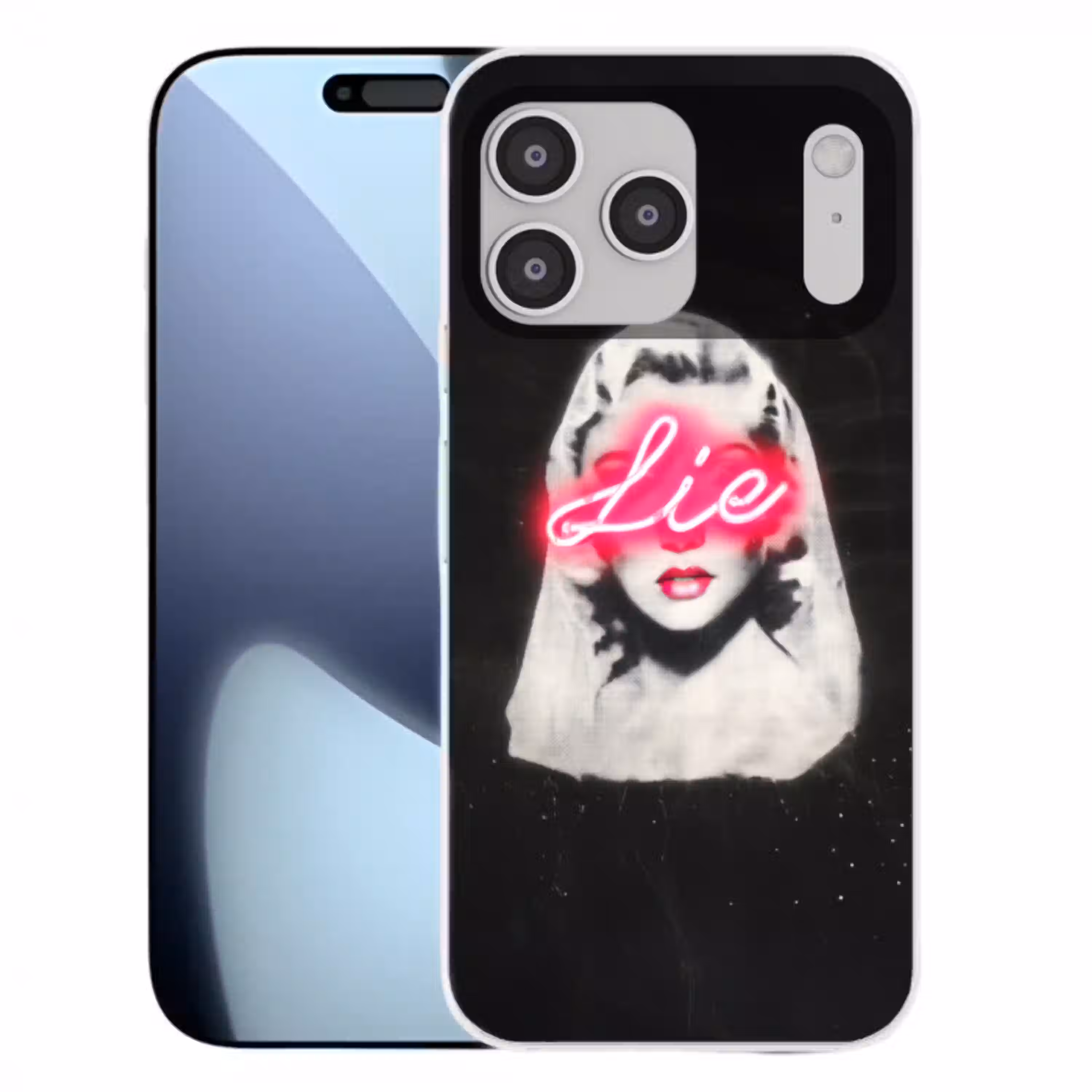 Neon - Letters - Vintage - Vrouw Telefoonhoesje iPhone 17 Pro Max klein -3d