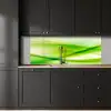 Golven - Abstract - Groen keuken achterwand 2 middel -sfeer1