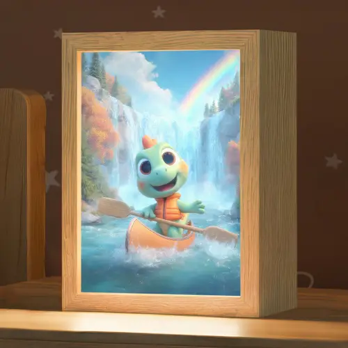 Dino - Natuur - Waterval Light Box met kabel klein -zzz_3d_website