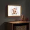 Schotse hooglander - Dier - Kinderen Light Box met batterij (Wandlamp kind) middel -sfeer5_kind