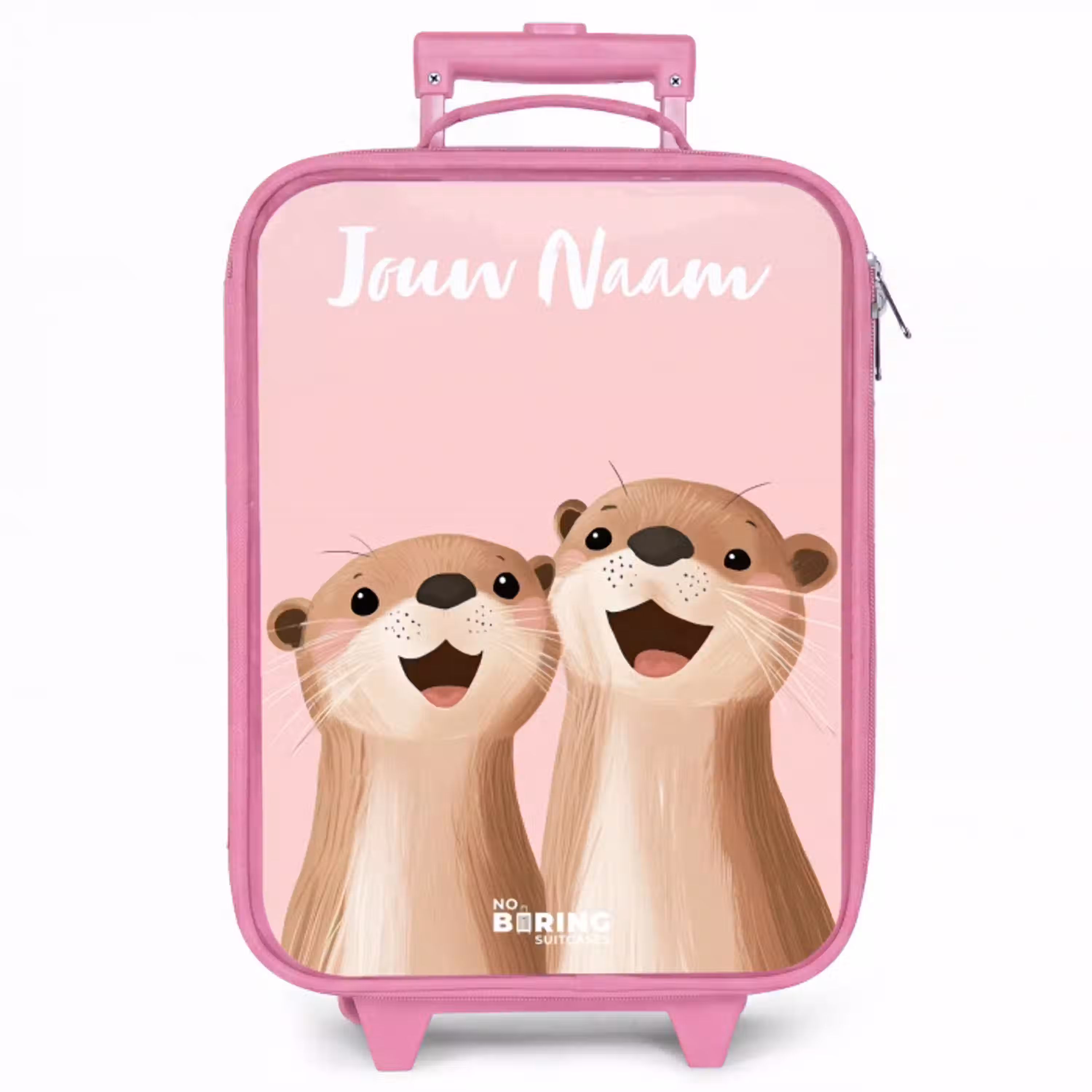 Glimlach - Otters - Roze - Illustratie Kinderkoffer - Roze klein -zzz_website3d