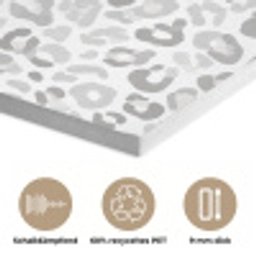 Luipaard - Motief - Grijs PET vilt klein 837 -closeup_DE