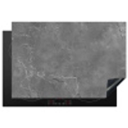Beton - Grijs - Abstract - Betonlook Inductie beschermer vinyl 3mm klein -3d