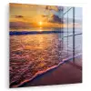 Zee - Strand - Zonsondergang - Wolken - Horizon plexiglas 5mm klein -zzzproduct_nieuw