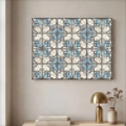 Barok - Tegel - Kleurrijk Textielframe zwart klein 947 -sfeer2
