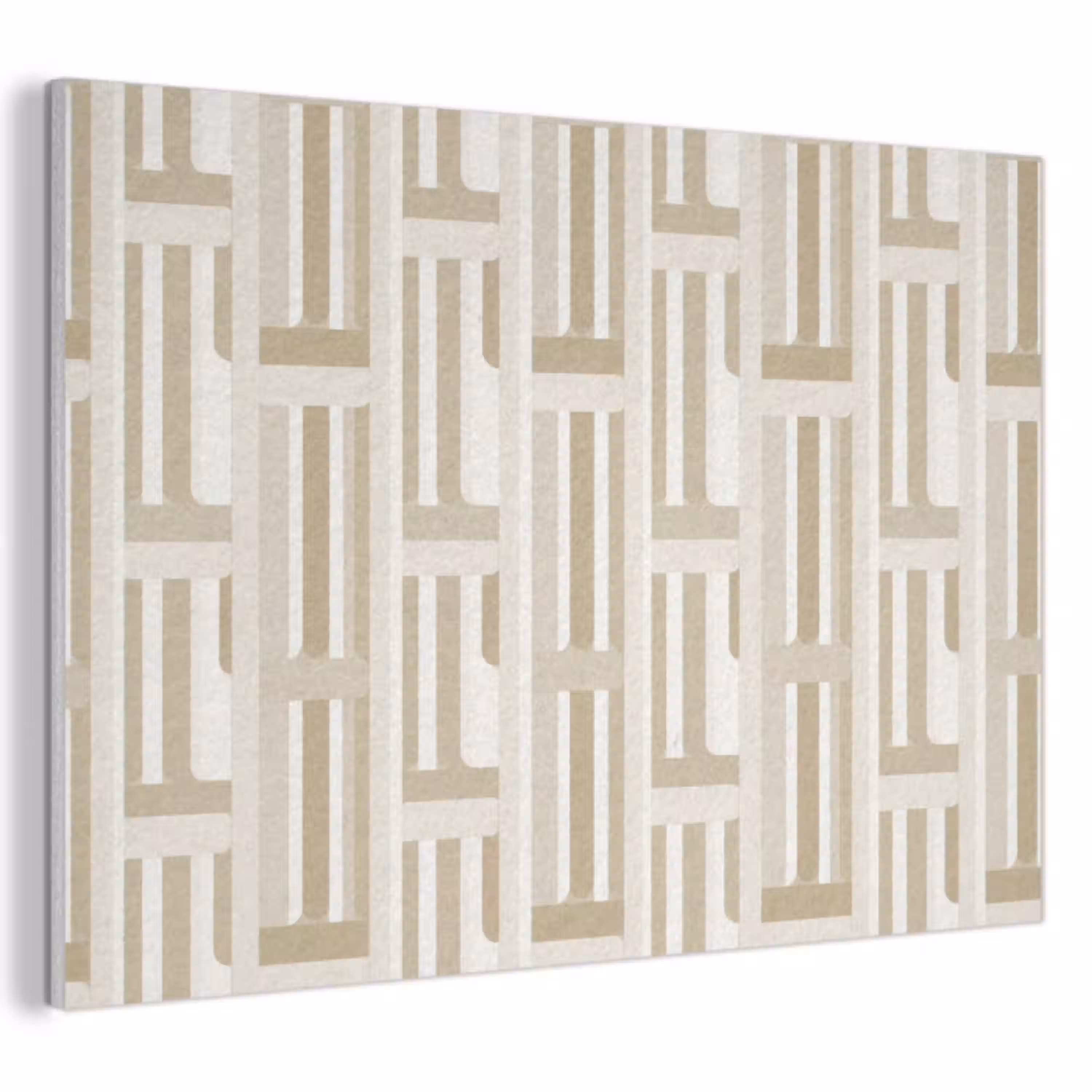 Modern - Geometrisch - Beige PET vilt klein 837 -3d
