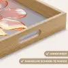 Glazen - Bloem - Roze Dienblad Rechthoek middel -USP_HandgreepNL
