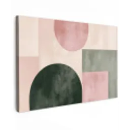 Vormen - Abstract - Cirkel - Zwart Tuinposter op houten frame 2 cm dik klein -3d