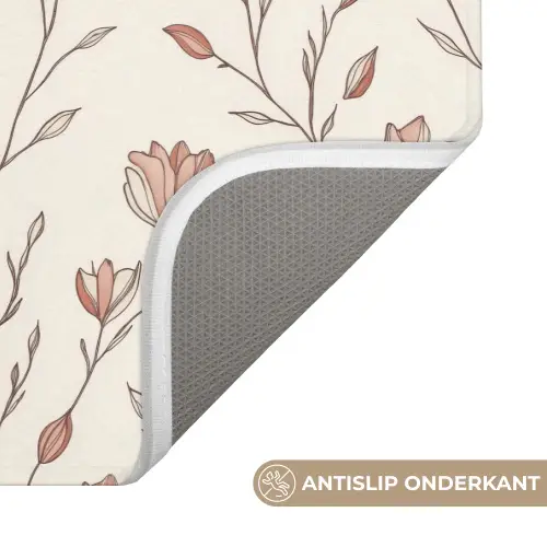 Patroon - Klassiek - Roze WCmat klein 1009 -USP_AntislipNL