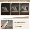 Kat - Zwart - Wit - Dieren - Natuur Light Box met kabel (Wandlamp) klein -USP_dimbaarNL