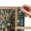 Kerstfeest - Dennenbos - Rood Light Box met batterij (Wandlamp) middel -USP_websiteprintNL