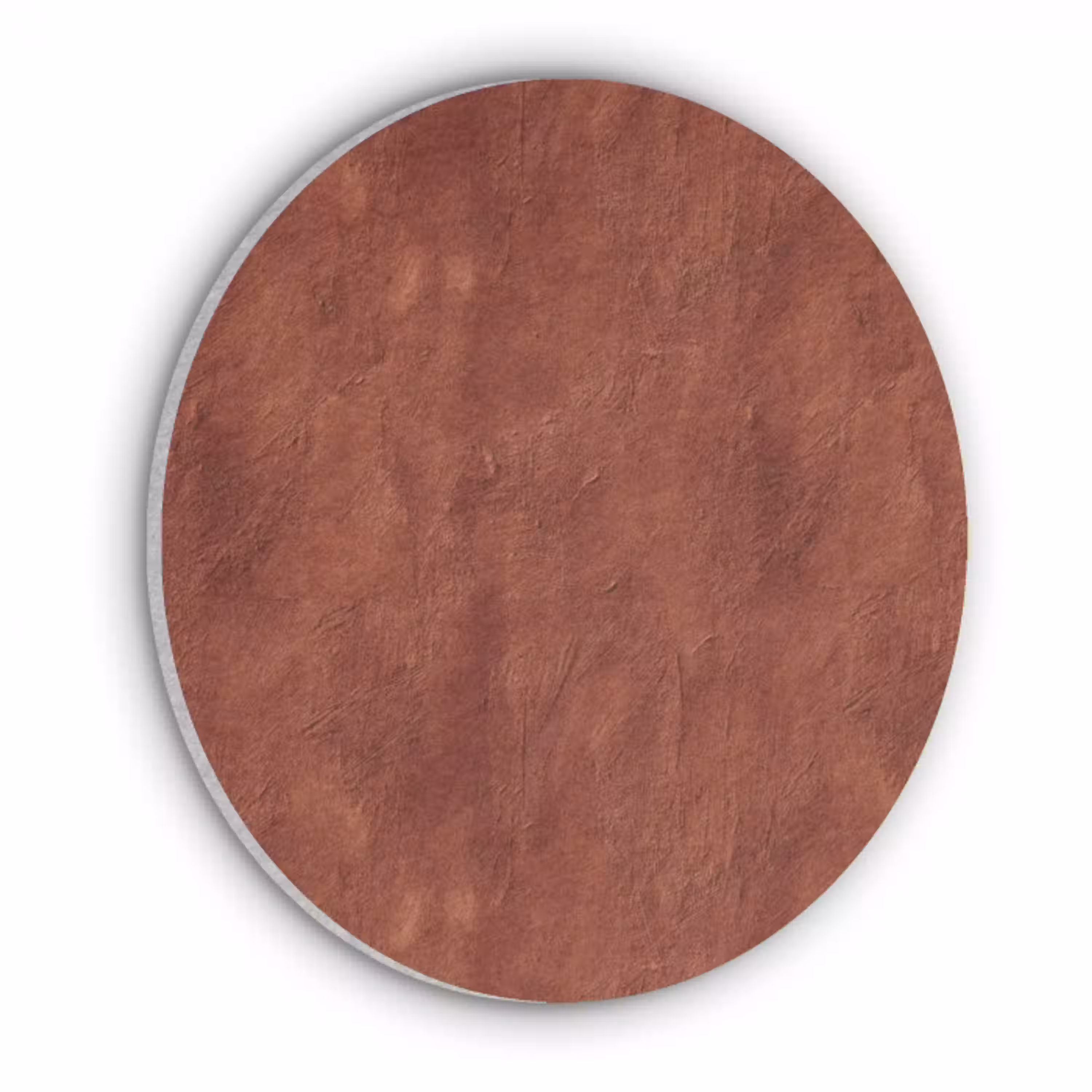 Stucwerk - Textuur  - Terracotta Akoestische PET Vilt - Rond klein 838 -3d
