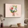 Boeket - Strikje - Kaartje - Quote Textielframe - compleet frame klein -sfeer3