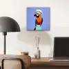 Papegaai - Koksmuts - Vogel - Leuk aluminium wit klein -sfeer5