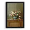 Vaas - Pastel - Kleuren - Bloemen fotolijst zwart zonder passe partout klein -3d