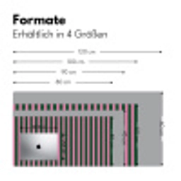 Verticale strepen - Groen - Roze Muismat XXL klein 681 -ysfeer5_duits