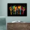 Lepels - Kruiden - Modern - Graffiti - Verf - Kleurrijk canvas 2cm klein -sfeer4