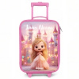 Prinses - Roze - Kasteel Kinderkoffer - Roze klein -3d