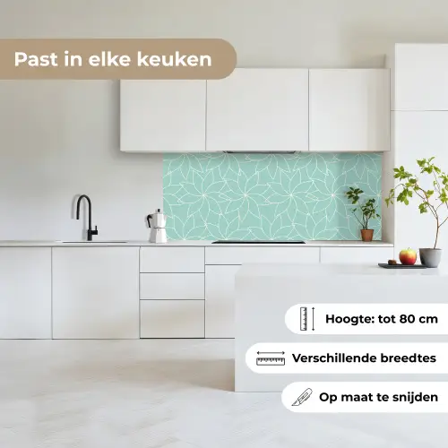 Blauw - Mandala - Design keuken achterwand 2 middel 871 -sfeer4_NL