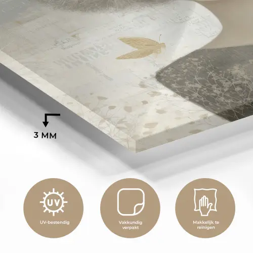 Pluis - Vrouw - Beige plexiglas 5mm klein -sfeer2